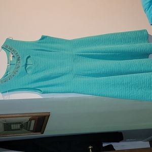 Sleeveless dress, Studio one, Green, Size 10